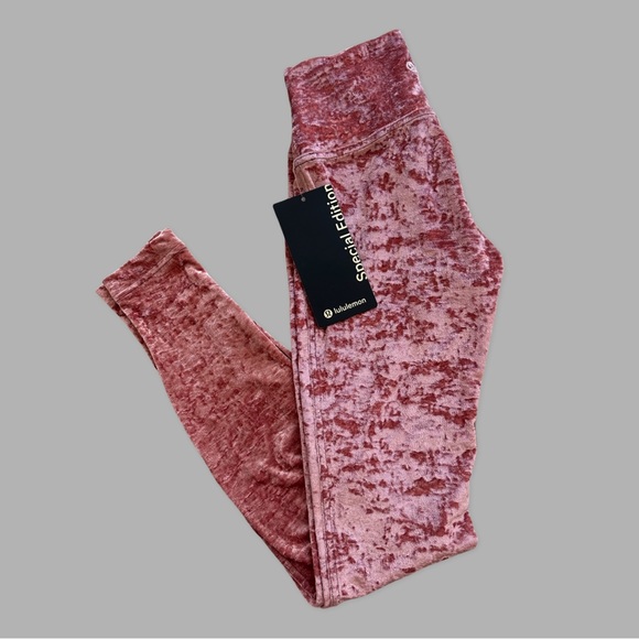 LULULEMON Wunder Lounge Tight 28” Velvet Soft Cranberry SPECIAL EDITION NEW - Picture 6 of 16